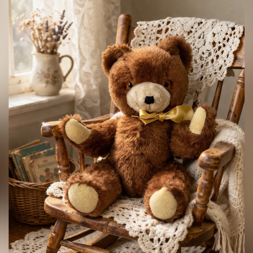 Antique jointed knickerbocker teddy bear